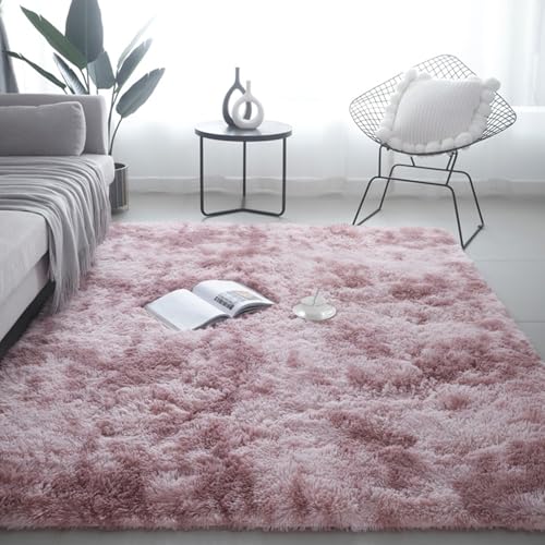 XUEDNGM Teppich Wohnzimmer Schlafzimmer 145 x 195 cm Teppich Schlafzimmer Teppich Hochflor Wohnzimmer Waschbar Flauschig Weich rutschfest Moderne Deko für Wohn Schlafzimmer, lila rosa XUEDNGM Teppich Wohnzimmer Schlafzimmer 145 x 195 cm Teppich Schlafzimmer Teppich Hochflor Wohnzimmer Waschbar Flauschig Weich rutschfest Moderne Deko für Wohn Schlafzimmer, lila rosa von XUEDNGM