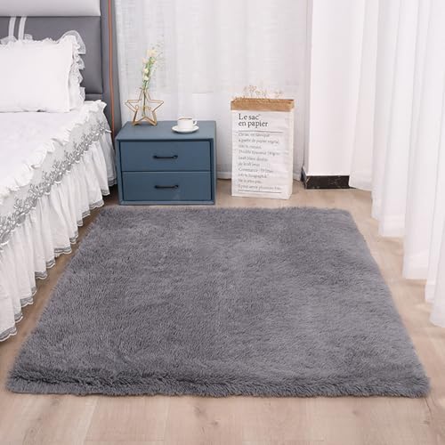 XUEDNGM Teppich Wohnzimmer Schlafzimmer 45 x 85 cm Teppich Wohnzimmer Hochflor Langflor rutschfest Pflegeleicht Und Einfarbig, Weich Modern Unifarben für Wohn Schlafzimmer, Grau XUEDNGM Teppich Wohnzimmer Schlafzimmer 45 x 85 cm Teppich Wohnzimmer Hochflor Langflor rutschfest Pflegeleicht Und Einfarbig, Weich Modern Unifarben für Wohn Schlafzimmer, Grau von XUEDNGM