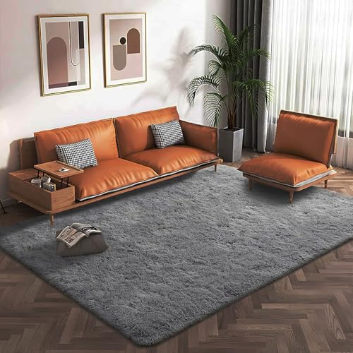 XUEDNGM Weicher Und Flauschiger Teppich 110 x 220 cm Pflegeleicht Und Einfarbig, Weich Modern Unifarben Hochflor Teppich Teppich Wohnzimmer Flächenteppich für Wohnzimmer, Schlafzimmer, Grau XUEDNGM Weicher Und Flauschiger Teppich 110 x 220 cm Pflegeleicht Und Einfarbig, Weich Modern Unifarben Hochflor Teppich Teppich Wohnzimmer Flächenteppich für Wohnzimmer, Schlafzimmer, Grau von XUEDNGM
