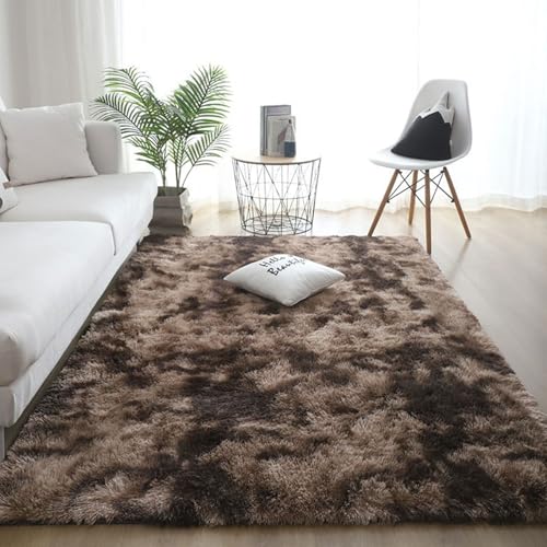 XUEDNGM Wohnzimmerteppich Weicher Teppich 180 x 200 cm Flauschig, Weich, Pflegeleicht, Anti-Rutsch, Waschbar rutschfest Flauschig Weiche Teppiche für Wohnzimmer, Schlafzimmer, Braun XUEDNGM Wohnzimmerteppich Weicher Teppich 180 x 200 cm Flauschig, Weich, Pflegeleicht, Anti-Rutsch, Waschbar rutschfest Flauschig Weiche Teppiche für Wohnzimmer, Schlafzimmer, Braun von XUEDNGM
