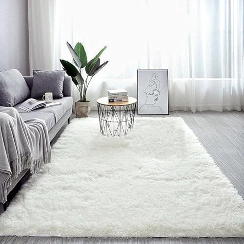XUEDNGM Wohnzimmerteppich Weicher Teppich 70 x 120 cm Waschbar Flauschig Weich rutschfest Moderne Deko Flauschig Und Bequem Wohnzimmerteppich für Wohnzimmer, Schlafzimmer, Weiß XUEDNGM Wohnzimmerteppich Weicher Teppich 70 x 120 cm Waschbar Flauschig Weich rutschfest Moderne Deko Flauschig Und Bequem Wohnzimmerteppich für Wohnzimmer, Schlafzimmer, Weiß von XUEDNGM