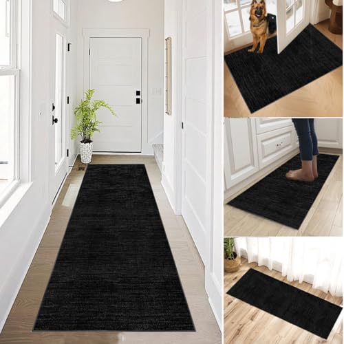 Teppich Läufer Flur Langer küchenteppich Waschbar Rutschfest Küche Läufer bettvorleger teppich wohnzimmer Flurteppich Teppichläufer für Flur Korridor Schlafzimmer Eingang Waschküche 80 x 500 cm von XUEGAIXIA