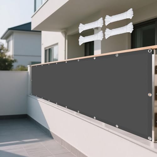 Sonnensegel 1.5 x 4.5 m Rechteckig Wasserdicht Sonnenschutz Windschutz Sonnendach UV Schutz inkl Befestigungsseile für Garten Terrasse Outdoor Camping, Dunkelgrau Sonnensegel 1.5 x 4.5 m Rechteckig Wasserdicht Sonnenschutz Windschutz Sonnendach UV Schutz inkl Befestigungsseile für Garten Terrasse Outdoor Camping, Dunkelgrau von XUEHMIN