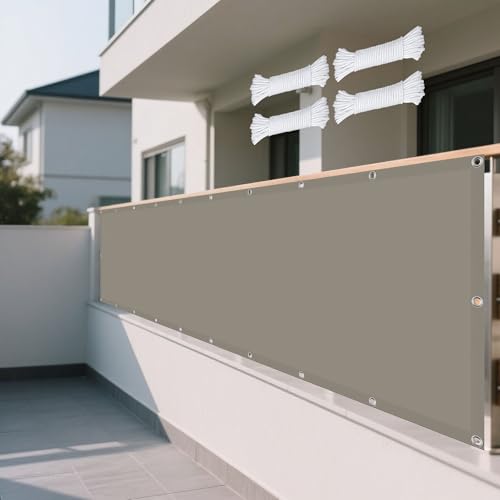 Sonnensegel 1.6 x 10 m Rechteckig Wasserdicht Sonnenschutz Windschutz Sonnendach UV Schutz inkl Befestigungsseile für Garten Terrasse Outdoor Camping, Khaki Sonnensegel 1.6 x 10 m Rechteckig Wasserdicht Sonnenschutz Windschutz Sonnendach UV Schutz inkl Befestigungsseile für Garten Terrasse Outdoor Camping, Khaki von XUEHMIN