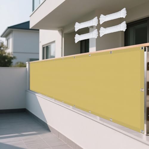 Sonnensegel 2.8 x 9 m Rechteckig Wasserdicht Sonnenschutz Windschutz Sonnendach UV Schutz inkl Befestigungsseile für Garten Terrasse Outdoor Camping, Creme Farben Sonnensegel 2.8 x 9 m Rechteckig Wasserdicht Sonnenschutz Windschutz Sonnendach UV Schutz inkl Befestigungsseile für Garten Terrasse Outdoor Camping, Creme Farben von XUEHMIN