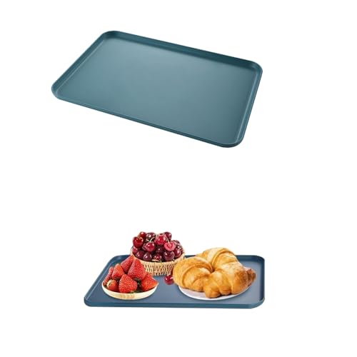 1 Stück Tablett Rechteckig Mittel Tablett Frühstückstablett Fast Food Tabletten Küche Dunkelblau Teetablett Dunkelblau Serviertablett Wiederverwendbar für Küche Café 1 Stück Tablett Rechteckig Mittel Tablett Frühstückstablett Fast Food Tabletten Küche Dunkelblau Teetablett Dunkelblau Serviertablett Wiederverwendbar für Küche Café von XUEHOU