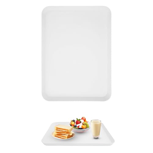 1 Stück Tablett Rechteckig Mittel Tablett Frühstückstablett Fast Food Tabletten Küche Teetablett Weiß Serviertablett Wiederverwendbar für Küche Café 1 Stück Tablett Rechteckig Mittel Tablett Frühstückstablett Fast Food Tabletten Küche Teetablett Weiß Serviertablett Wiederverwendbar für Küche Café von XUEHOU