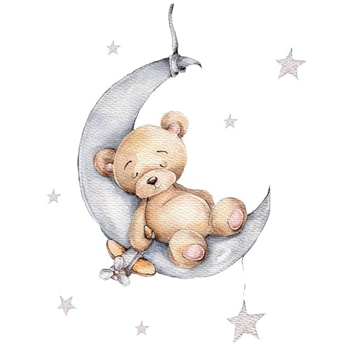 Wandtattoo Kinderzimmer Wandtattoo Bär Mond Stern Wandaufkleber Tiere Deko Selbstklebend Wandsticker Babyzimmer Kinderzimmer Tapete für Jungen Mädchen Babyzimmer Deko Wandtattoo Kinderzimmer Wandtattoo Bär Mond Stern Wandaufkleber Tiere Deko Selbstklebend Wandsticker Babyzimmer Kinderzimmer Tapete für Jungen Mädchen Babyzimmer Deko von XUEHOU