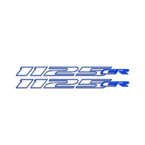 Motorrad Dekorative Logo Auto Aufkleber Reflektierende wasserdichte Helm Zubehör Für Buell 1125CR 1125 CR Aufkleber(Reflective Blue) von XUEKK