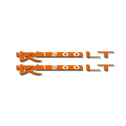 XUEKK Motorrad Fahrrad Kraftstoff Tank Aufkleber Rad Helm Wasserdicht Reflektierende Logo Teile Für BMW K1200LT K1200 LT Aufkleber(Reflective Orange) von XUEKK