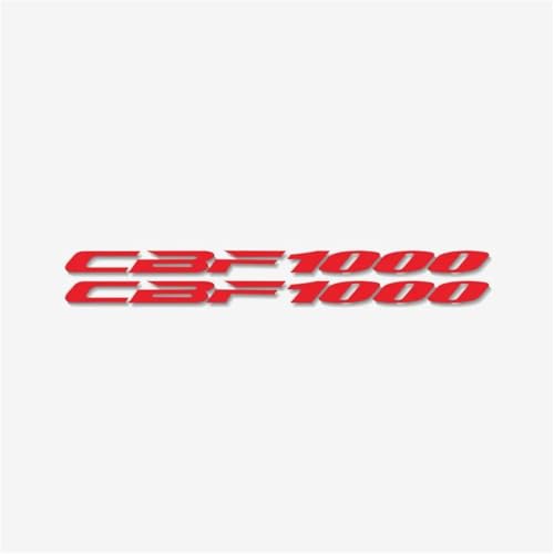 XUEKK Motorrad Kraftstoff Tank Rad Verkleidung Gepäck Helm Aufkleber Für Honda CBF1000 Reflektierende wasserdichte Dekorative Aufkleber(Reflective Red) von XUEKK