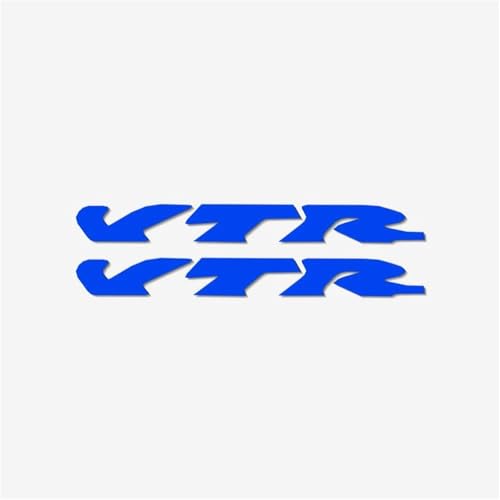 XUEKK Motorrad-Logo-Aufkleber Modifiziert Reflektierend Autoaufkleber Verkleidungsaufkleber Geeignete Dekorative Styling Für Honda VTR Aufkleber(Reflective Blue) von XUEKK