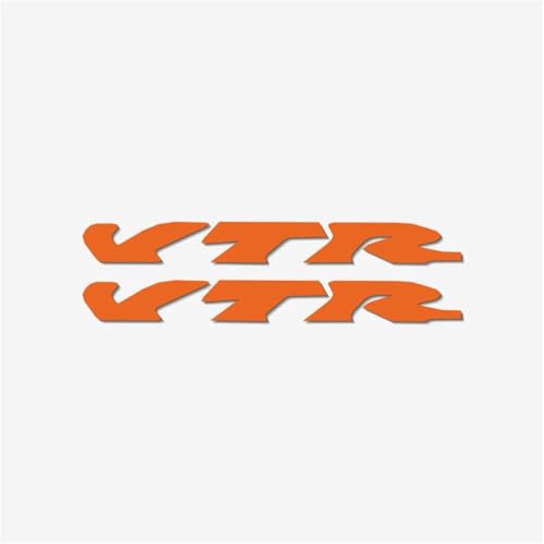 XUEKK Motorrad-Logo-Aufkleber Modifiziert Reflektierend Autoaufkleber Verkleidungsaufkleber Geeignete Dekorative Styling Für Honda VTR Aufkleber(Reflective Orange) von XUEKK