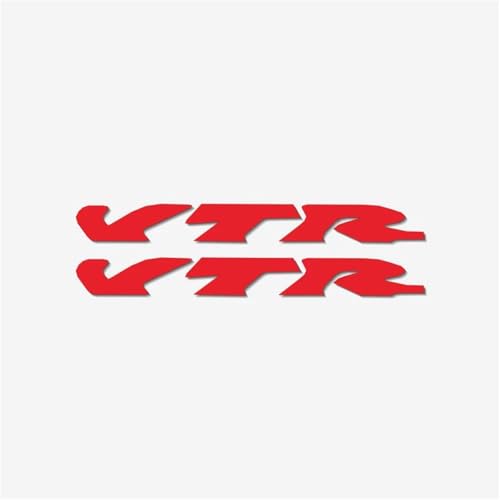 XUEKK Motorrad-Logo-Aufkleber Modifiziert Reflektierend Autoaufkleber Verkleidungsaufkleber Geeignete Dekorative Styling Für Honda VTR Aufkleber(Reflective Red) von XUEKK