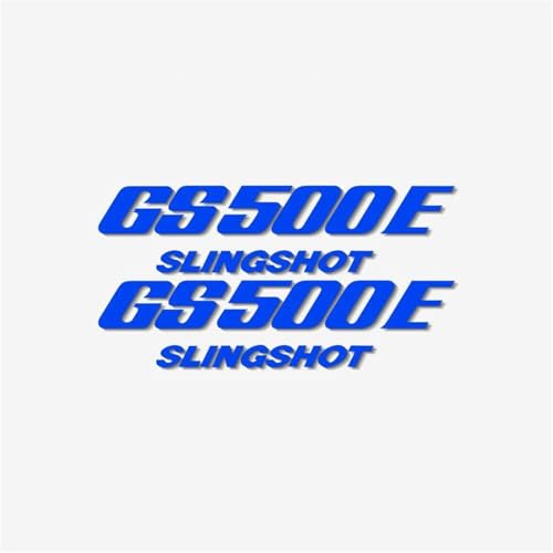 XUEKK Motorrad Logo Aufkleber Modifiziert Reflektierend Universell Autoverkleidung Geeignet Dekorative Teile Für Suzuki GS500E Aufkleber(Reflective Blue) von XUEKK