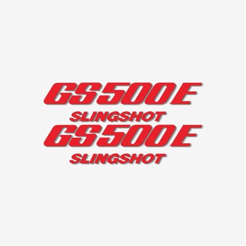 XUEKK Motorrad Logo Aufkleber Modifiziert Reflektierend Universell Autoverkleidung Geeignet Dekorative Teile Für Suzuki GS500E Aufkleber(Reflective Red) von XUEKK