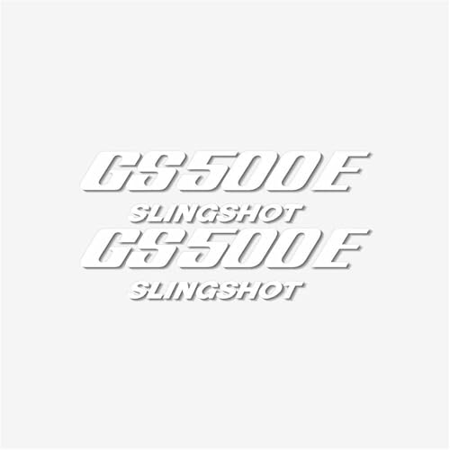 XUEKK Motorrad Logo Aufkleber Modifiziert Reflektierend Universell Autoverkleidung Geeignet Dekorative Teile Für Suzuki GS500E Aufkleber(Reflective White) von XUEKK