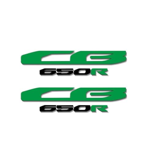 XUEKK Motorrad Logo Aufkleber Modifizierte Reflektierende Universal Auto Aufkleber Verkleidung Decals Dekorative Teile Für Honda CB65R Aufkleber(Reflective Green) von XUEKK