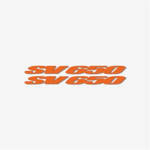 XUEKK Motorrad Logo Aufkleber Reflektierende Universal Autoaufkleber Verkleidungsaufkleber Geeignete Dekorative Für Suzuki SV650 Aufkleber(Reflective Orange) von XUEKK