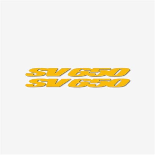 XUEKK Motorrad Logo Aufkleber Reflektierende Universal Autoaufkleber Verkleidungsaufkleber Geeignete Dekorative Für Suzuki SV650 Aufkleber(Reflective Yellow) von XUEKK