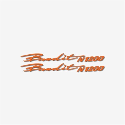 XUEKK Motorrad Logo Kraftstoff Tank Verkleidung Auto Reflektierende Aufkleber Decals Dekorative Teile Für Suzuki Für Bandit N1200 Aufkleber(Reflective Orange) von XUEKK