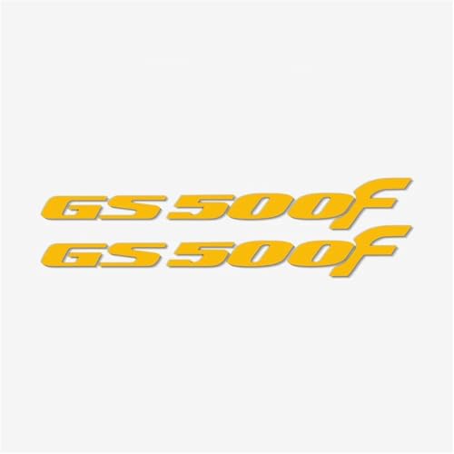 XUEKK Motorrad Modifizierte Auto Aufkleber Dekorative Styling Zubehör Cool Reflektierende wasserdichte Logo Für Suzuki GS500F Aufkleber(Reflective Yellow) von XUEKK