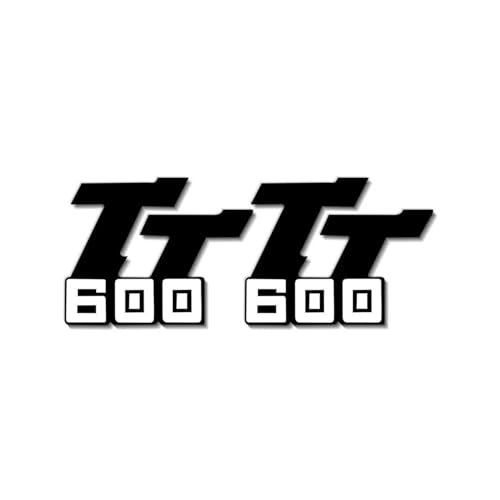 XUEKK Motorrad Modifizierte Autoaufkleber Dekorative Kühle Reflektierende wasserdichte Logo Aufkleber Zubehör Für Yamaha Tt600 Aufkleber(Non-Reflective Black) von XUEKK