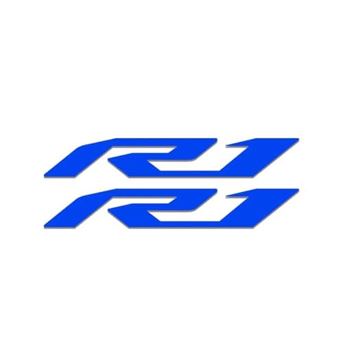 XUEKK Motorrad Modifiziertes Zubehör Reflektierende wasserdichte Autoaufkleber Coole Dekoration Styling Aufkleber Für Yamaha R1 Aufkleber(Reflective Blue) von XUEKK
