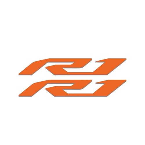 XUEKK Motorrad Modifiziertes Zubehör Reflektierende wasserdichte Autoaufkleber Coole Dekoration Styling Aufkleber Für Yamaha R1 Aufkleber(Reflective Orange) von XUEKK