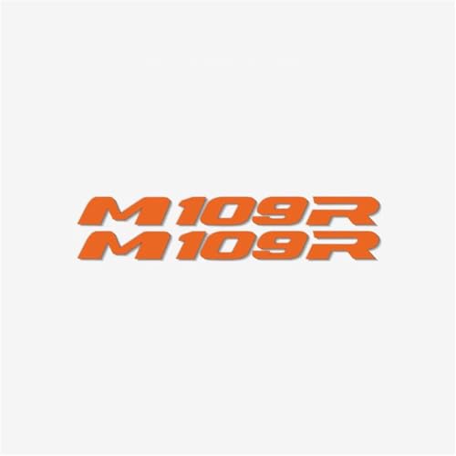 XUEKK Motorrad Reflektierende Logo Wasserdicht Aufkleber Modifizierte Coole Autoaufkleber Geeignete Dekorative Teile Für Suzuki M109R Aufkleber(Reflective Orange) von XUEKK