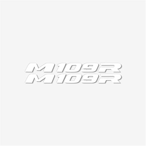 XUEKK Motorrad Reflektierende Logo Wasserdicht Aufkleber Modifizierte Coole Autoaufkleber Geeignete Dekorative Teile Für Suzuki M109R Aufkleber(Reflective White) von XUEKK