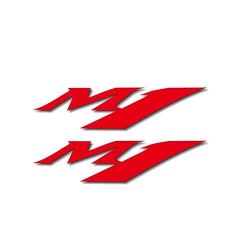 XUEKK Motorrad Reflektierende wasserdichte Modifizierte Universal Logo Auto Aufkleber Dekoration Styling Zubehör Für Yamaha M1 Aufkleber(Reflective Red) von XUEKK