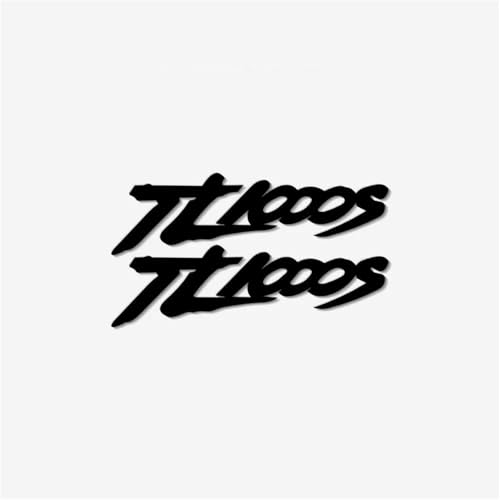 XUEKK Motorrad Universal Auto Aufkleber Modifizierte Kraftstofftank Helm Decals Dekoratives Zubehör Für Suzuki TL1000S Aufkleber(Non-Reflective Black) von XUEKK