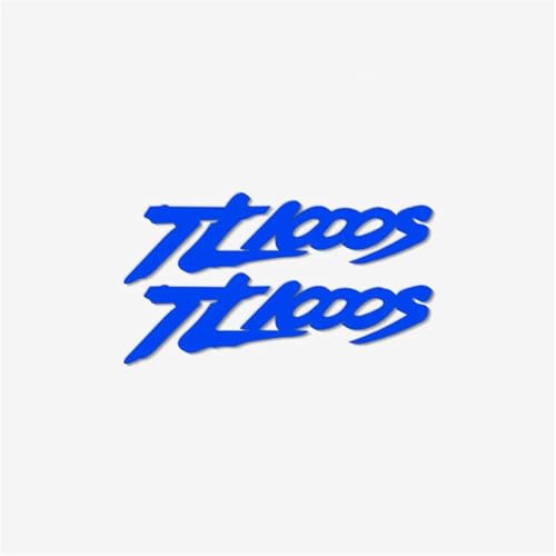 XUEKK Motorrad Universal Auto Aufkleber Modifizierte Kraftstofftank Helm Decals Dekoratives Zubehör Für Suzuki TL1000S Aufkleber(Reflective Blue) von XUEKK