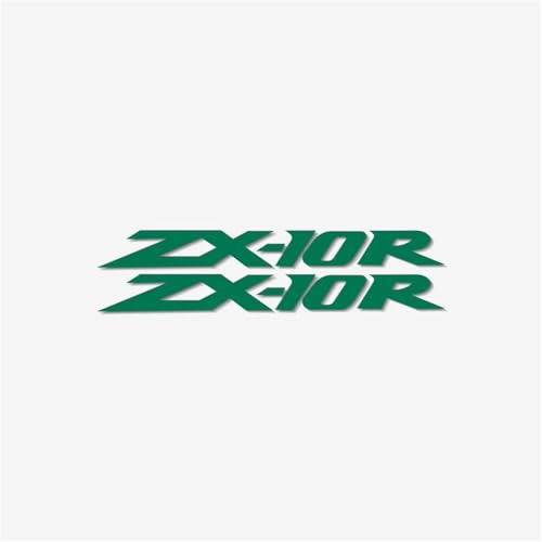 XUEKK Motorradzubehör Logo Kraftstofftank Verkleidung Autoaufkleber Reflektierende Aufkleber Abziehbilder Für Kawasaki ZX-10R Aufkleber(Reflective Green) von XUEKK