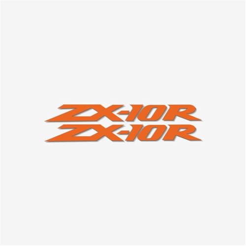 XUEKK Motorradzubehör Logo Kraftstofftank Verkleidung Autoaufkleber Reflektierende Aufkleber Abziehbilder Für Kawasaki ZX-10R Aufkleber(Reflective Orange) von XUEKK