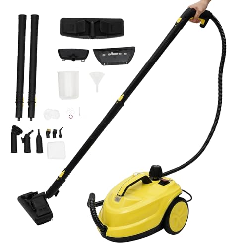 Dampfreiniger, 2000W Mehrzweck Dampfreiniger Handgerät, Fassungsvermögen 1.8L, Dampfdruck 5 bar, für Boden, Teppich, Sofa, Auto, Fenster von XUEMANSHOP