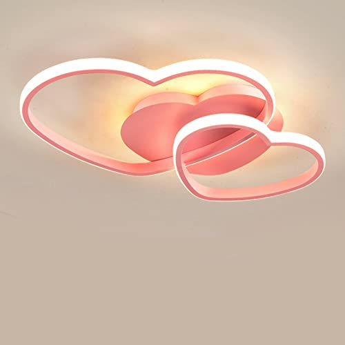 XUEMANSHOP LED Deckenlampe, 42W Herz Deckenleuchte dimmbar mit Fernbedienung, 3500-6500k Kinder Deckenlampe, Für Kinderzimmer Jungenzimmer Mädchenzimmer, Rosa XUEMANSHOP LED Deckenlampe, 42W Herz Deckenleuchte dimmbar mit Fernbedienung, 3500-6500k Kinder Deckenlampe, Für Kinderzimmer Jungenzimmer Mädchenzimmer, Rosa von XUEMANSHOP