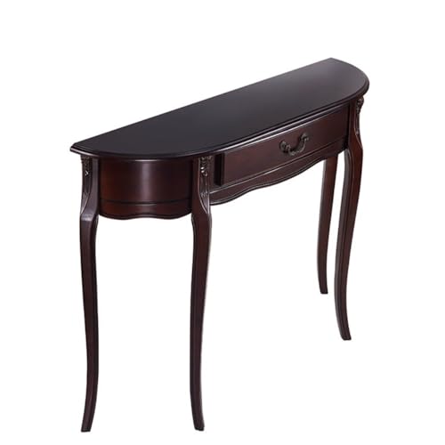 XUEQIZHENG Eingangsbereich Tisch Home Decor, Halbrunder, schräger Eingangsschrank – platzsparender Akzenttisch zur Wandmontage for Flur- und Trennwanddekoration(120cm) von XUEQIZHENG