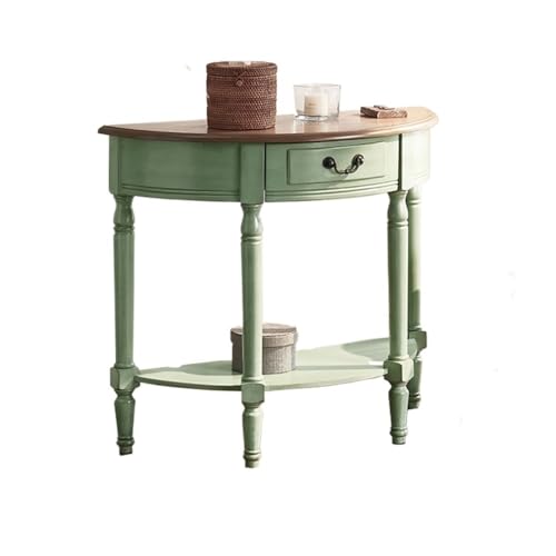 XUEQIZHENG Eingangsbereich Tisch Home Decor, Halbrundes Eckregal, wandmontierter Wohnzimmertisch for kleine Räume von XUEQIZHENG
