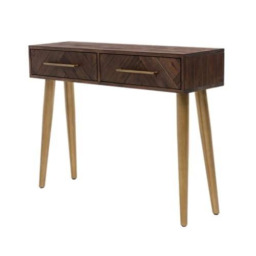 XUEQIZHENG Eingangsbereich Tisch Home Decor, Mid-Century Modern Konsolentisch, Massivholz Eingangstisch mit 2 Schubladen XUEQIZHENG Eingangsbereich Tisch Home Decor, Mid-Century Modern Konsolentisch, Massivholz Eingangstisch mit 2 Schubladen von XUEQIZHENG