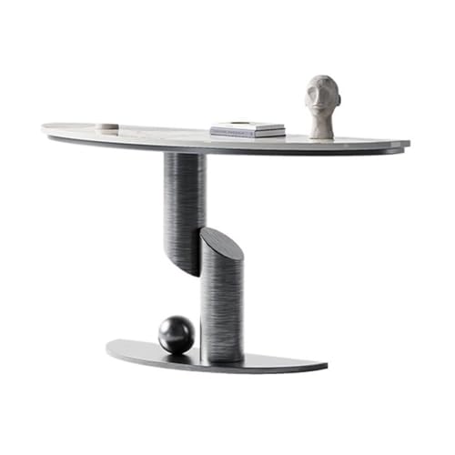 XUEQIZHENG Eingangsbereich Tisch Home Decor, Moderner schmaler Konsolentisch mit Kunstmarmorplatte for den Eingangsbereich(Gray,M) von XUEQIZHENG