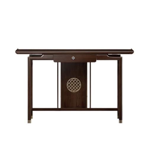 XUEQIZHENG Eingangsbereich Tisch Home Decor, Schmaler Eingangstisch aus Massivholz, platzsparender Flurschrank und Bar(120cm) von XUEQIZHENG