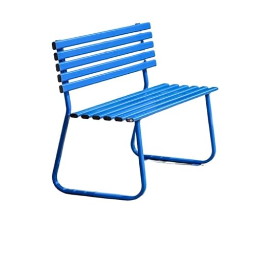 XUEQIZHENG Gartenbank im Freien, Outdoor Bank Park Stuhl Doppel Terrasse Freizeit Sitzgelegenheiten(Blue,M) von XUEQIZHENG