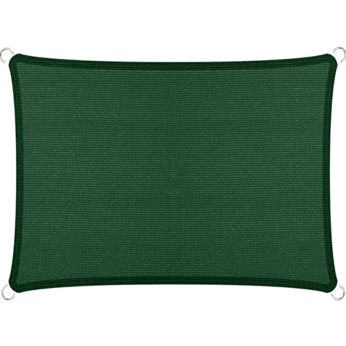 Beschattungsnetz inkl Befestigungsseile 240 x 300 cm, Sonnenschutz, Hdpe-Kunststoff, Winddicht Uv-Beständig Reißfest, Atmungsaktiv Sonnenschirm Markise Balkonsegel, für Terrasse Garten, Dunkelgrün Beschattungsnetz inkl Befestigungsseile 240 x 300 cm, Sonnenschutz, Hdpe-Kunststoff, Winddicht Uv-Beständig Reißfest, Atmungsaktiv Sonnenschirm Markise Balkonsegel, für Terrasse Garten, Dunkelgrün von XUEQXUE