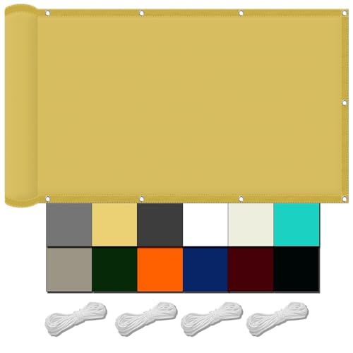 Rechteckig Sonnensegel 310 x 460 cm,Premium PES Polyester Wasserabweisend Imprägniert Rechteck, Sichtschutz Garten Schattennetz,Für Terrasse Garten, Creme Farben Rechteckig Sonnensegel 310 x 460 cm,Premium PES Polyester Wasserabweisend Imprägniert Rechteck, Sichtschutz Garten Schattennetz,Für Terrasse Garten, Creme Farben von XUEQXUE