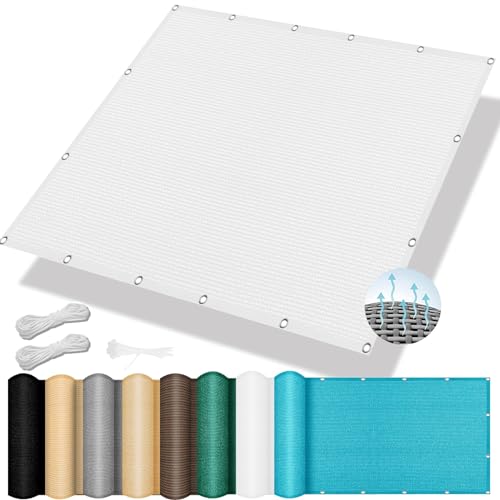 Sonnensegel Nach Maß mit Ösen 140 x 260 cm, 98% UV Schutz, Reißfest Wetterfest, Sonnenschirm Segel Sonnenschutz Netz, Sonnensegel Abschattung, für Balkon Garten, Weiß Sonnensegel Nach Maß mit Ösen 140 x 260 cm, 98% UV Schutz, Reißfest Wetterfest, Sonnenschirm Segel Sonnenschutz Netz, Sonnensegel Abschattung, für Balkon Garten, Weiß von XUEQXUE