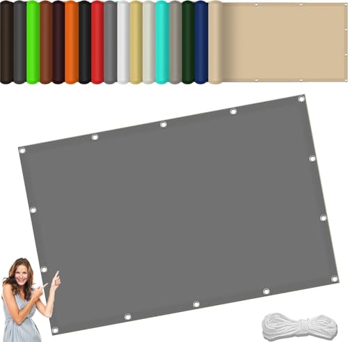 Sonnensegel Sonnenschutz Wetterschutz 115 x 180 cm,98% Uv Schutz Reißfest Wetterfest, Wasserdicht, Langlebiges, Sichtschutz Windschutz Tarp,Für Balkon Garten, Hellgrau Sonnensegel Sonnenschutz Wetterschutz 115 x 180 cm,98% Uv Schutz Reißfest Wetterfest, Wasserdicht, Langlebiges, Sichtschutz Windschutz Tarp,Für Balkon Garten, Hellgrau von XUEQXUE