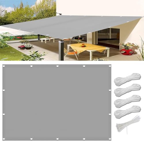 Sonnensegel Sonnenschutz inkl Befestigungsseile 1.5 x 10 m, 98% UV-Schutz,Atmungsaktiv,Isolierung, Sonnensegel Rechteckig Segel Baldachin, Sonnensegel Beschattung, für Balkon Garten, Hellgrau Sonnensegel Sonnenschutz inkl Befestigungsseile 1.5 x 10 m, 98% UV-Schutz,Atmungsaktiv,Isolierung, Sonnensegel Rechteckig Segel Baldachin, Sonnensegel Beschattung, für Balkon Garten, Hellgrau von XUEQXUE