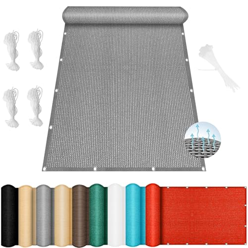 Sonnensegel inkl Befestigungsseile 310 x 400 cm, Windschutz Reißfest Wetterfest, Sonnensegel Atmungsaktiv Quadratisch, Sonnensegel Abschattung, für Garten Balkon, Hellgrau Sonnensegel inkl Befestigungsseile 310 x 400 cm, Windschutz Reißfest Wetterfest, Sonnensegel Atmungsaktiv Quadratisch, Sonnensegel Abschattung, für Garten Balkon, Hellgrau von XUEQXUE